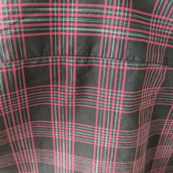 Blue Industry Perfect Fit Shirt Size 39, navy and pink plaid - Picture 6 of 10